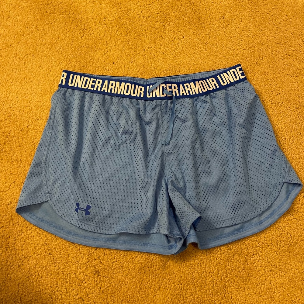 LG blue Under Armour shorts